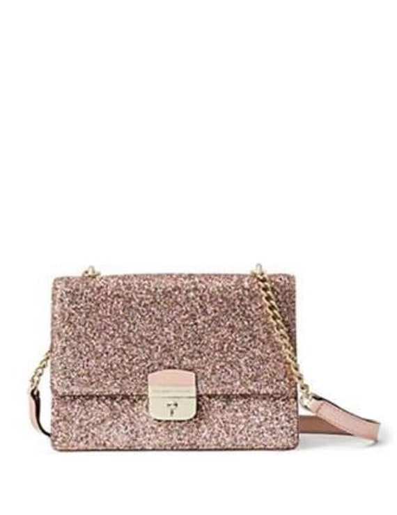 KATE SPADE Saffiano Rose Gold Crossbody Bag – The Snob Shop