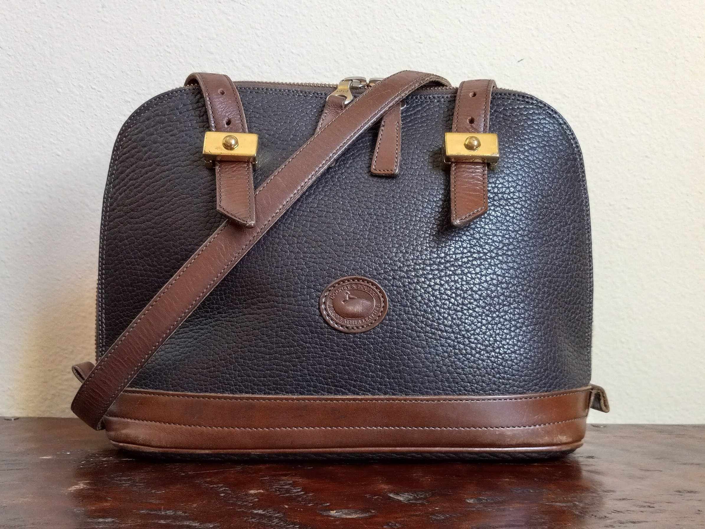 Dooney & Burke mini barrel leather 👜  Dooney, Leather, Louis vuitton  speedy bag