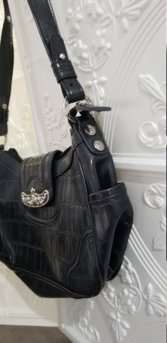 MC Marc Chantal Vegan Black Bag Shoulder Vintage - image 3