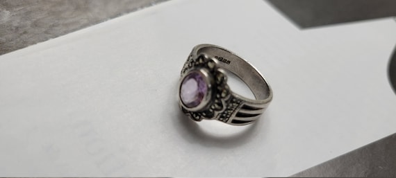 Victorian Marcasites and Amethyst February Births… - image 7