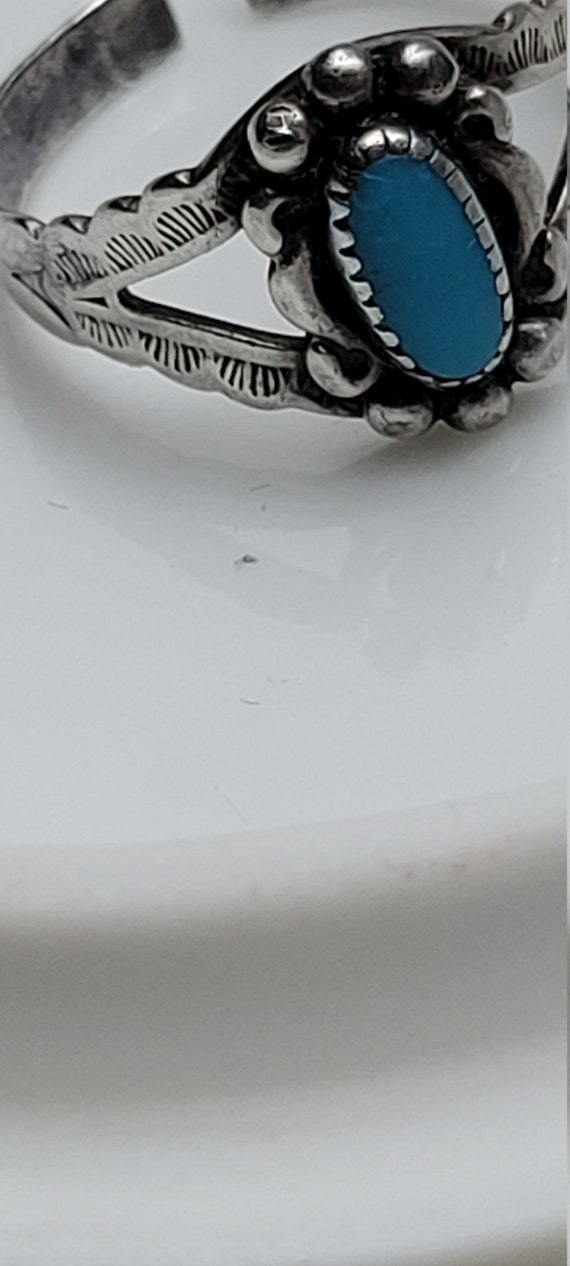 Southwest Ring Open size 7 to 8 max Navajo Antiqu… - image 2