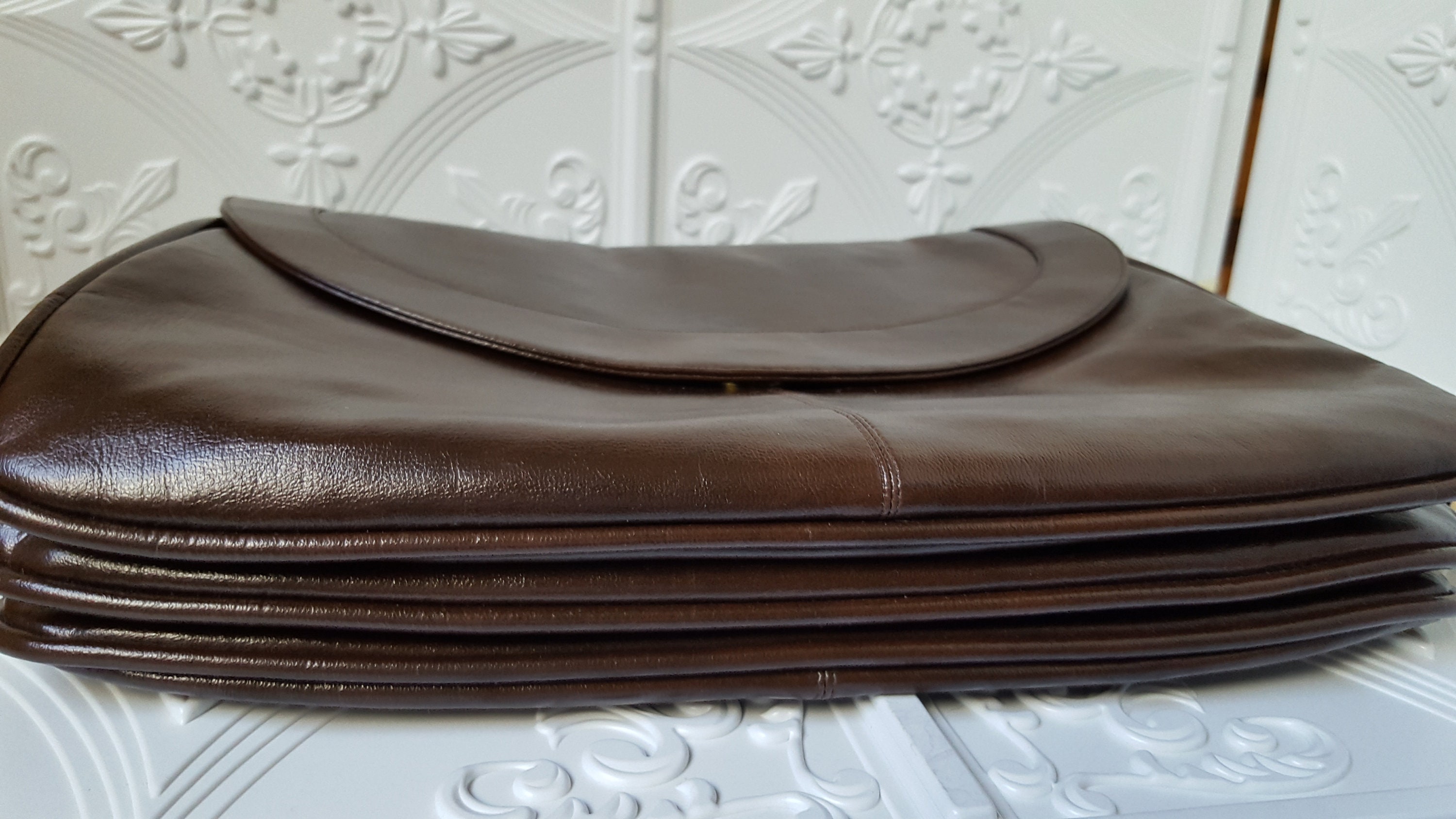 G Unit rumple retro brown gold shoulder bag unused