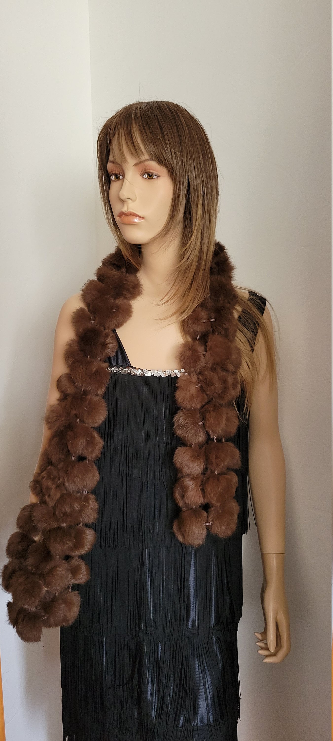 1960's Twisted Fur Collar Scarf – Golden Pearl Vintage