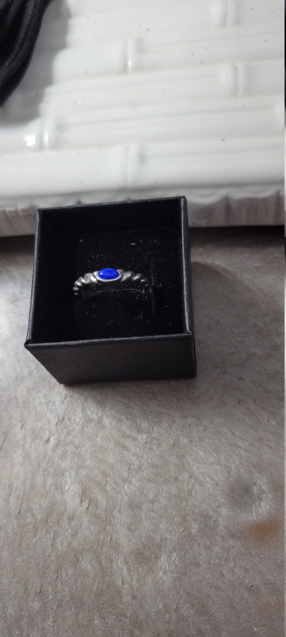 Promise Lapis Lazuli December  Birthstone Ring Ste