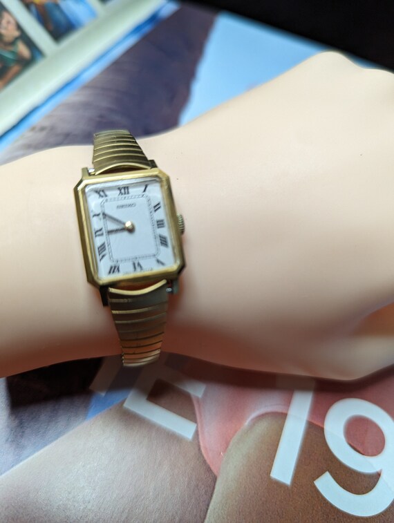 Vintage Seiko 010255 Watch 18k Gold Plated Bracele
