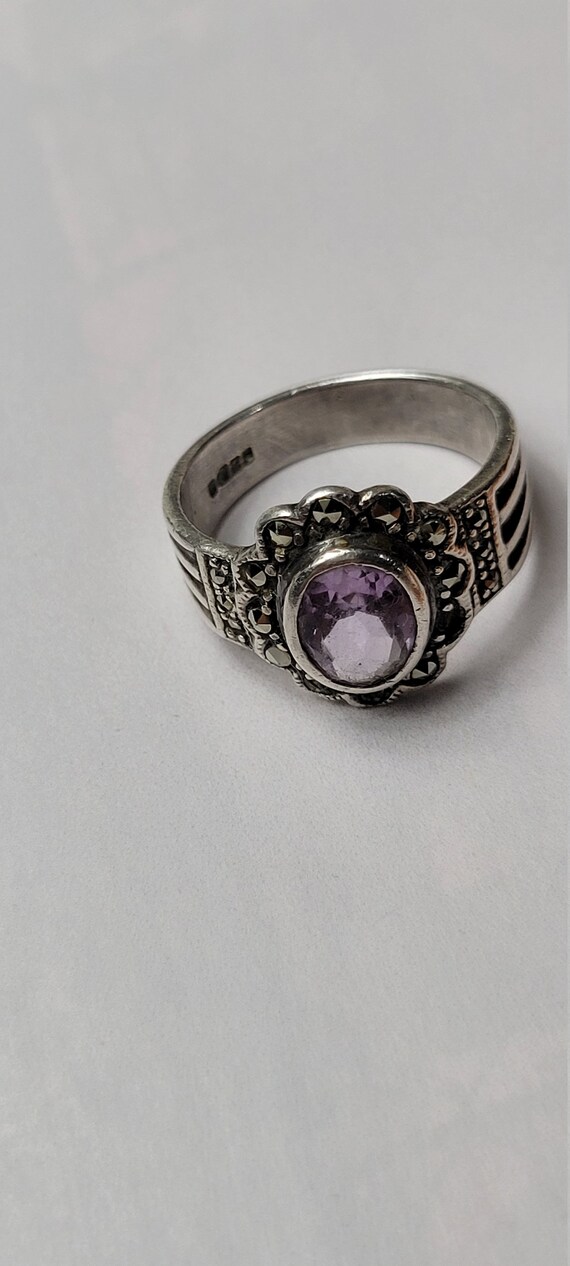 Victorian Marcasites and Amethyst February Births… - image 9