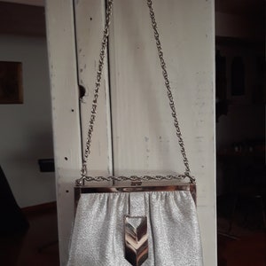 Art-Deco-Schönheit elegante Tasche für Prom Braut Geldbörse Kupplung Glam Vintage elegante Bräute Maids Mutter der Braut Braut Taschen Silber Farbe