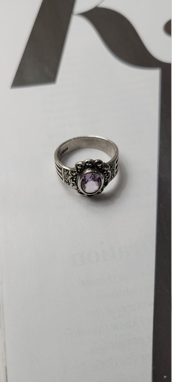 Victorian Marcasites and Amethyst February Births… - image 6