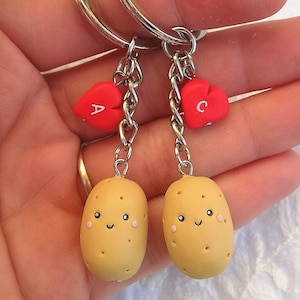 Potato Keychain - Cute Potato Gift -Mothers Day Gift Idea-Boyfriend Girlfriend Gift - Couple Keychains -Valentines Day Gift - Christmas gift