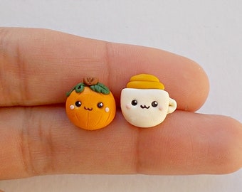 Pumpkin Spice Thanksgiving Earrings - Halloween Gift - Thanksgiving Earrings - Thanksgiving Gifts -Pumpkin Jewelry