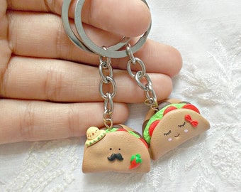 Taco Keychain - Taco Twosday Keychain - Taco bout you - Best Friend Gift - Portachiavi dell'amicizia - Regalo di San Valentino - Regalo di Natale