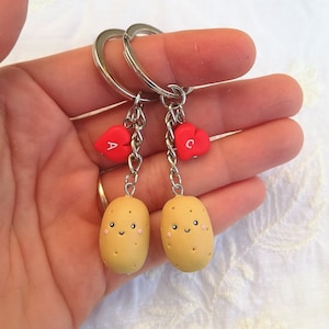 Potato Keychain - Cute Potato Gift -Mothers Day Gift Idea-Boyfriend Girlfriend Gift - Couple Keychains -Valentines Day Gift - Christmas gift