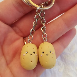 Porte-clés pomme de terre - cadeau meilleur ami Patate - cadeau petit ami petite amie - cadeau fête des mères - cadeau Saint Valentin - cadeau de Noël