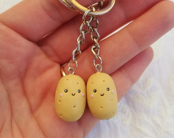 Potato Keychain - Best Friend Gift  Patate - Boyfriend Girlfriend Gift - Couple Keychains - - Valentines Day Gift - Christmas gift