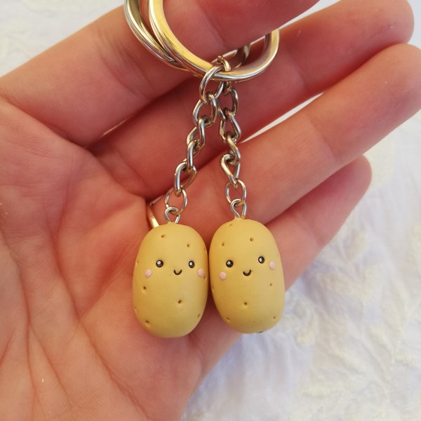 Potato Keychain - Best Friend Gift  Patate - Boyfriend Girlfriend Gift -Mothers Day Gift - Valentines Day Gift - Christmas gift