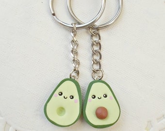 Avocado Keychain - Best Friend Keychain Avocado - Gift for best friends -Gift for couple- Valentines Day Gift - Christmas gift