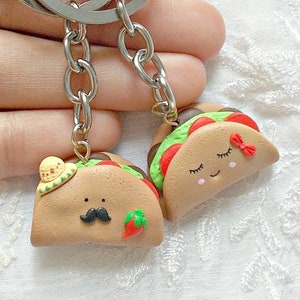 Taco Keychain -  Taco Twosday Keychain - Mothers Day Gift -Best Friend Gift - Friendship Keychain- Valentines Day Gift - Christmas gift