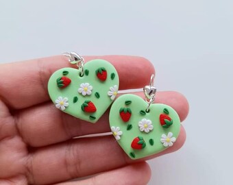 Flower Dangle earrings -Mothers Day Gift- Floral Spring earrings - Easter flower jewelry - Easter gift for girlfriend, sister, mom, daughter