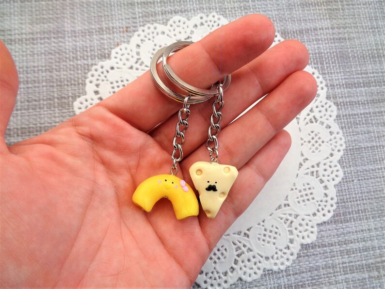 Mac and Cheese Keychain easter Gift Friendship Keychains Etsy