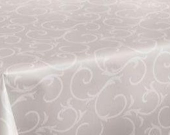 Toile cirée Villa beige Paisley (vendu au mètre)