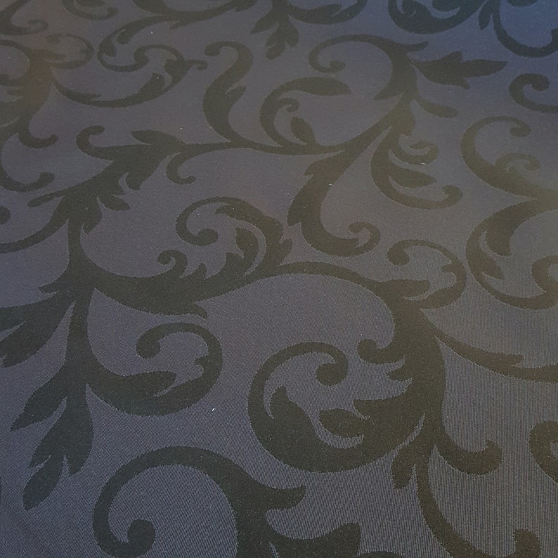 Beschichtete Baumwolle Jaquard schwarz 160cm breit Meterware Bild 1