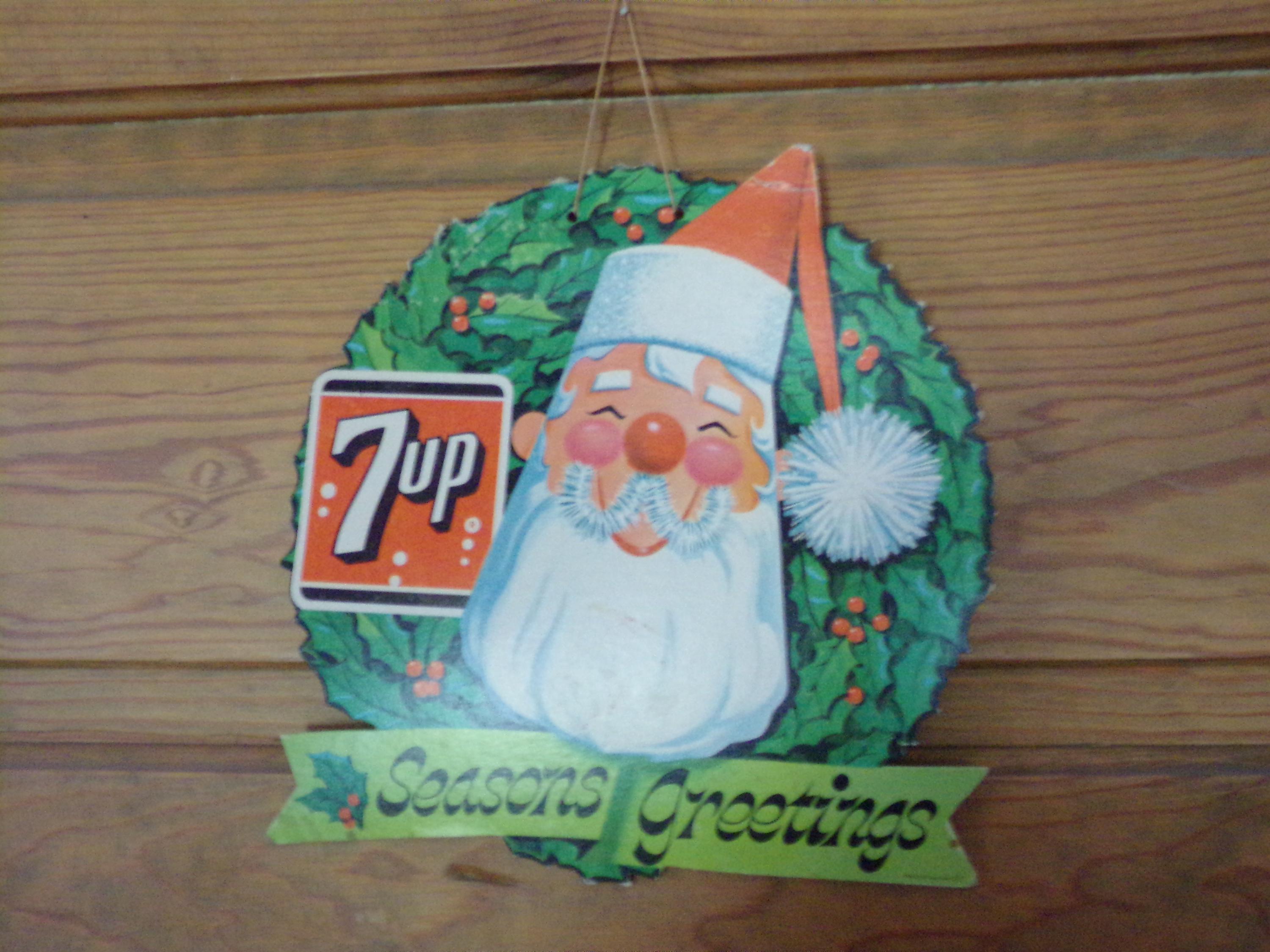 Vintage Santa 7up - Etsy