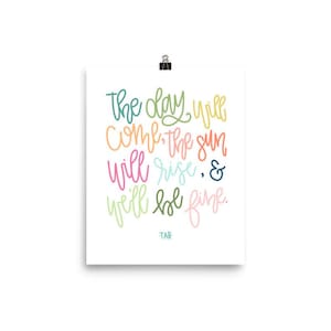 Please Pardon Yourself Avett Brothers Print We&#39;ll Be Fine