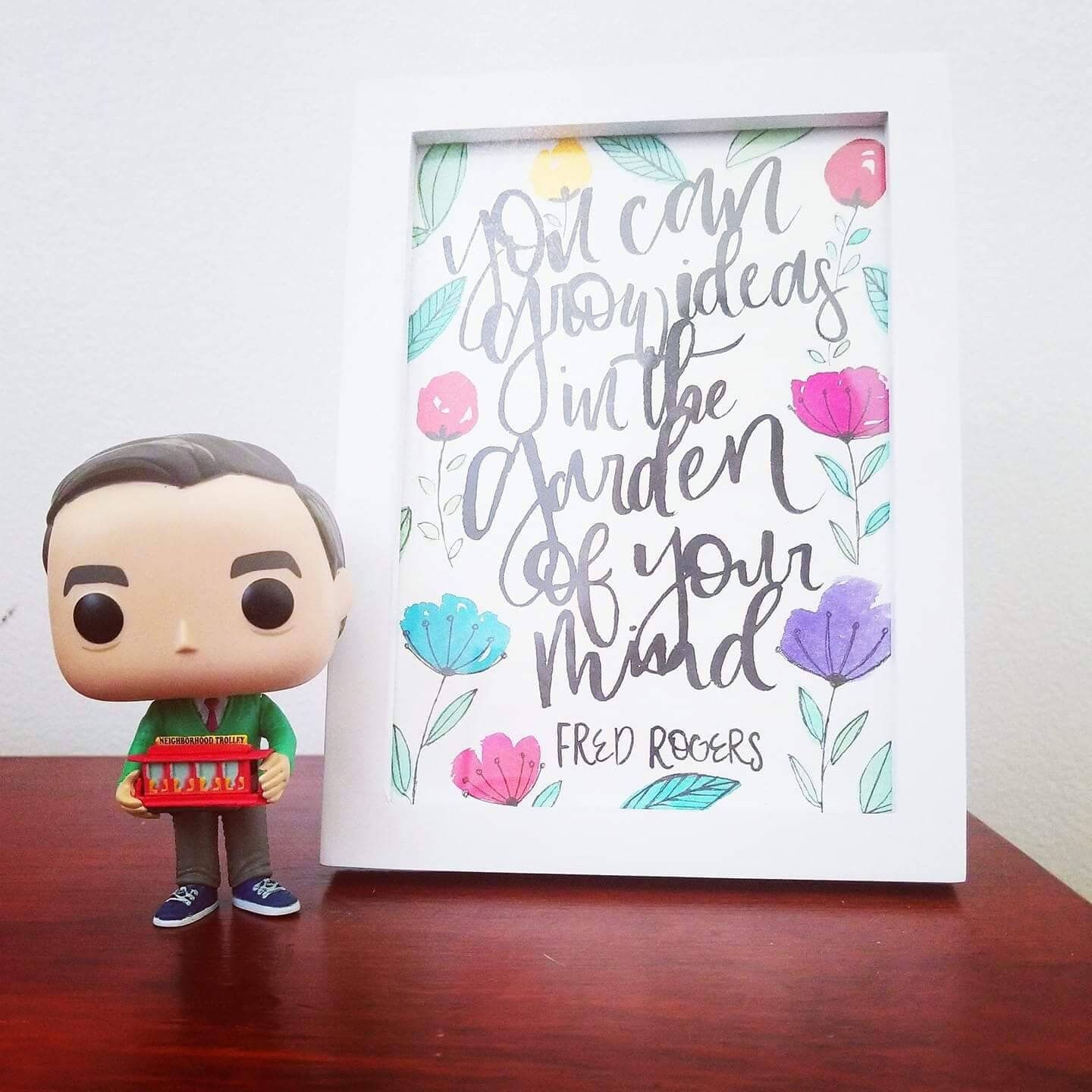 Mr Rogers you can grow ideas in the garden of your mind quote Etsy
