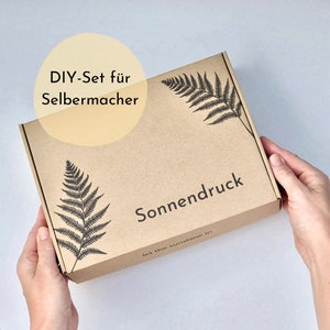 Zestaw do samodzielnego wykonania nadruku na tkaninie ze słońcem, zestaw startowy do samodzielnego wykonania nadruku na tkaninie ze słońcem, zestaw do samodzielnego wykonania, zestaw dla początkujących z samouczkiem, nadruk roślinny