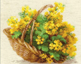 REDWORK HEART CROSS STITCH KIT by RIOLIS