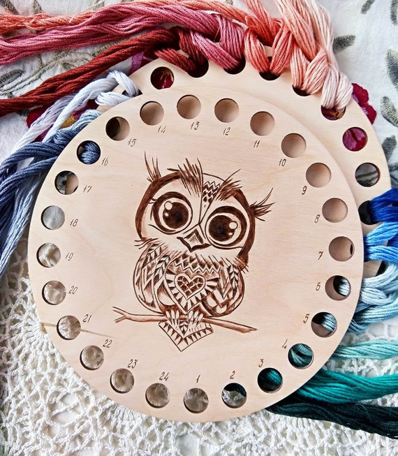 Modern Thread Holder Embroidery Thread Storage Floss Wooden Etsy