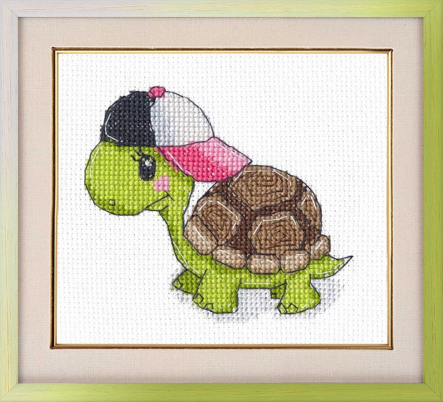 Turtle Print Counted Cross Stitch Embroidery Kit Seascape Animals Oven Turtle Print Counted Cross Stitch Embroidery Kit Seascape Animals Oven