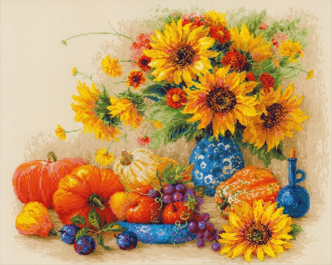 fall embroidery kits