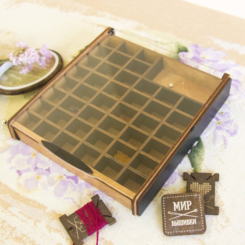 Modern Beads Tray Wooden Box Organizer For Beads With Deep Etsy