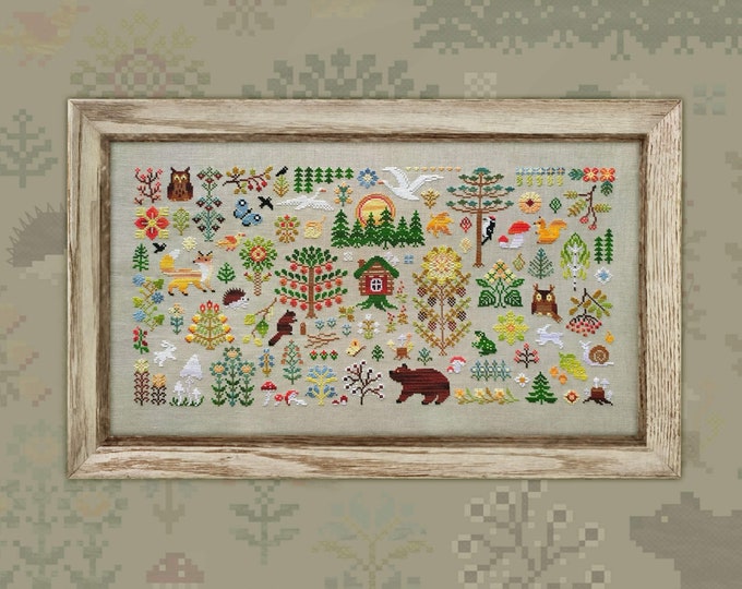 Fast Shipping from USA, Modern Counted Cross Stitch Embroidery Kit Russian ...