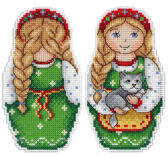 Magnets. Russian charms Counted Cross Stitch Kit MP STUDIO