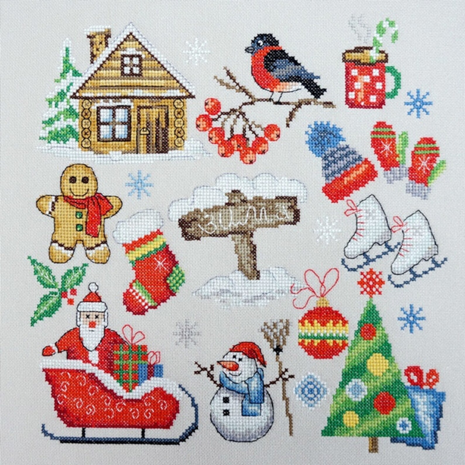 Купить Новогодний Набор Вышивка