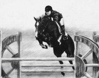 Portret konia na zamówienie, Niestandardowy prezent dla konia, Niestandardowy wydruk konia, Niestandardowy obraz portretu konia, Malowanie konia na płótnie, Niestandardowy rysunek konia
