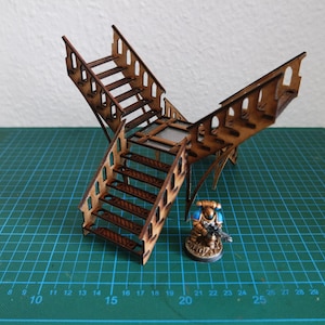 Industrial Gothic: Miniature Cross Staircase MDF Kit