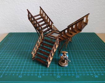 Industrial Gothic: Miniature Cross Staircase MDF Kit