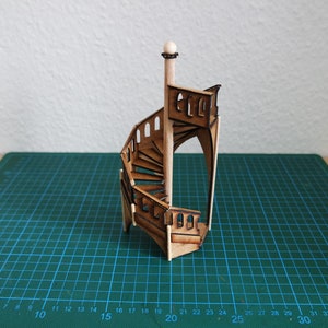 Industrial Gothic: Miniature Spiral Staircase MDF Kit