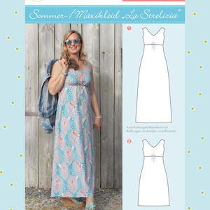 EBook summer dress / maxi dress La Strelizia pattern with sewing instructions image 1