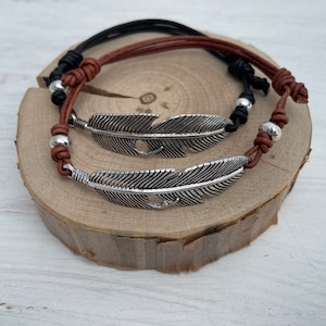 Leder-Fußband FEDER, Indian Spirit, Fußkettchen, Hippiestyle, Sommerschmuck, Boho Beach Style, Boho Chic, Strand, Festival