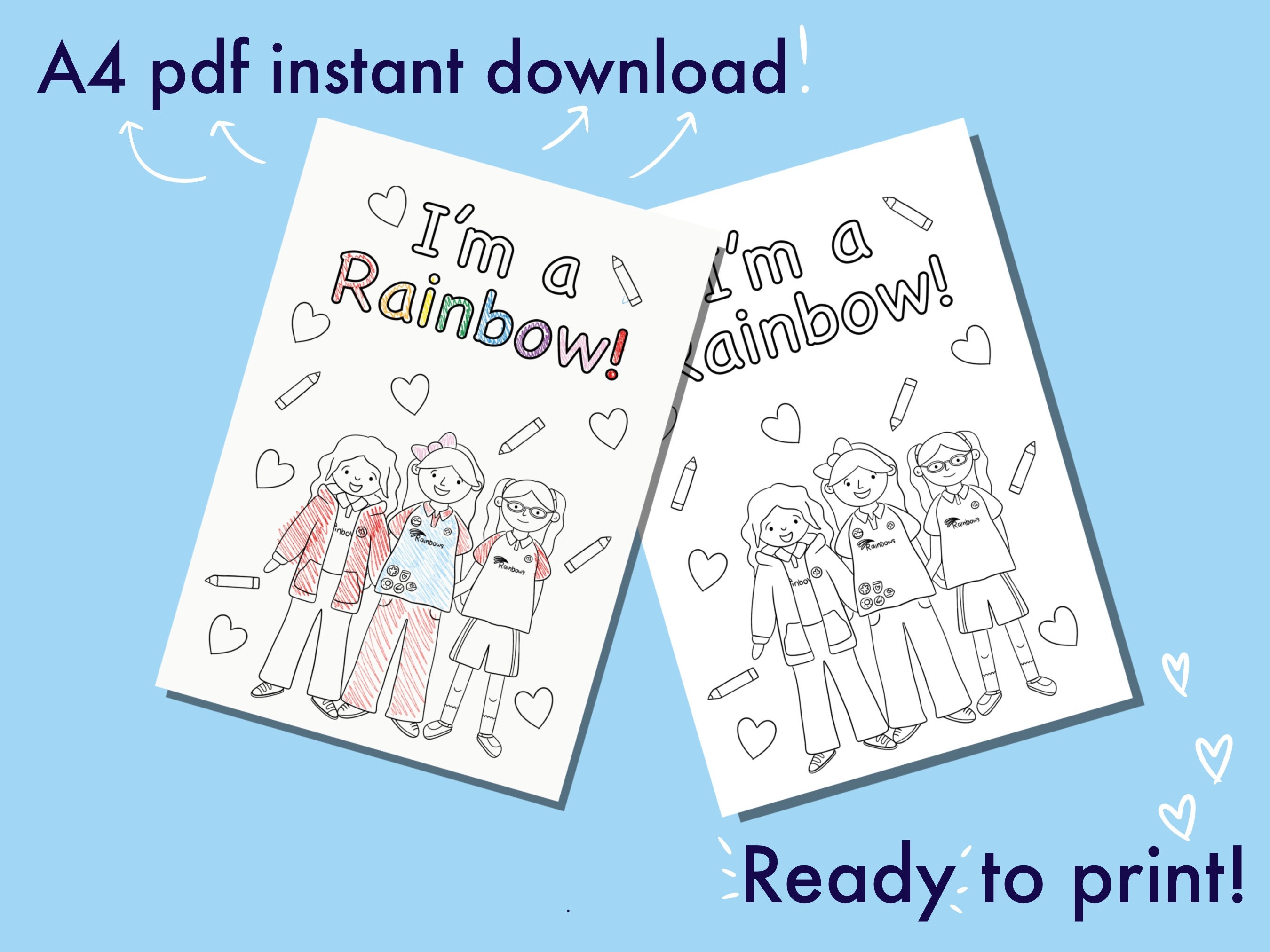 i-m-a-rainbow-colouring-page-girl-guiding-printable-etsy