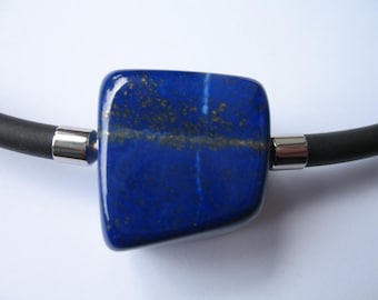 Wechselmechanik Schloss: dicker Lapis Lazuli Würfel