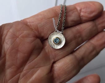 Silberanhänger mit Topas