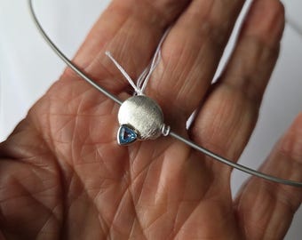 Silberanhänger mit Topas