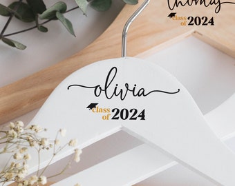 Graduation Hanger, Personalized Hanger for Graduation, Graduation Gift, Custom Gift for Graduation, Class of 2024 Graduation Gifts