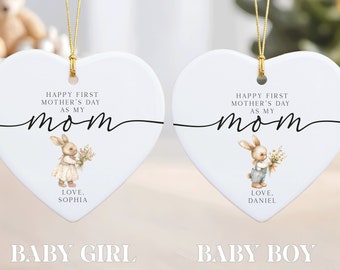 First Mother's Day Gifts,First Mother's day ornament, 1st Mother's Day Gift, Gift for First Mom, Gift First time Mom, Ceramic Ornament