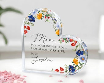 Personalized Mothers Day Plaque, Mothers Day Gift from Son, Mothers Day Gifts, Mothers Day Gift from Daughter, Gift for Mom, Mother Gifts